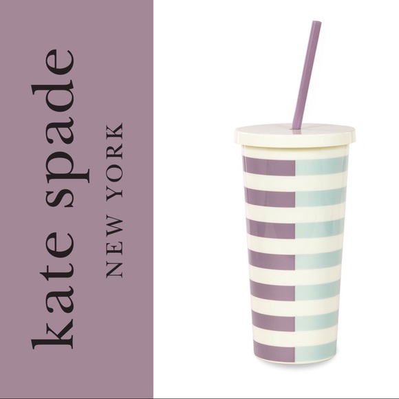 kate spade Other - Price firm NWT Kate Spade two tone stripe tumbler